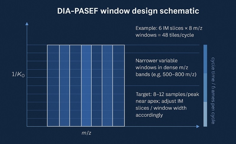 DIA-PASeF (timsTOF) Guide: Ion Mobility, Window Design & DIA-NN Parameters