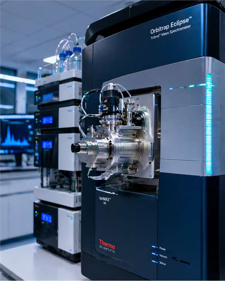 Laboratory mass spectrometry platform for antibody sequencing and peptide analysis.
