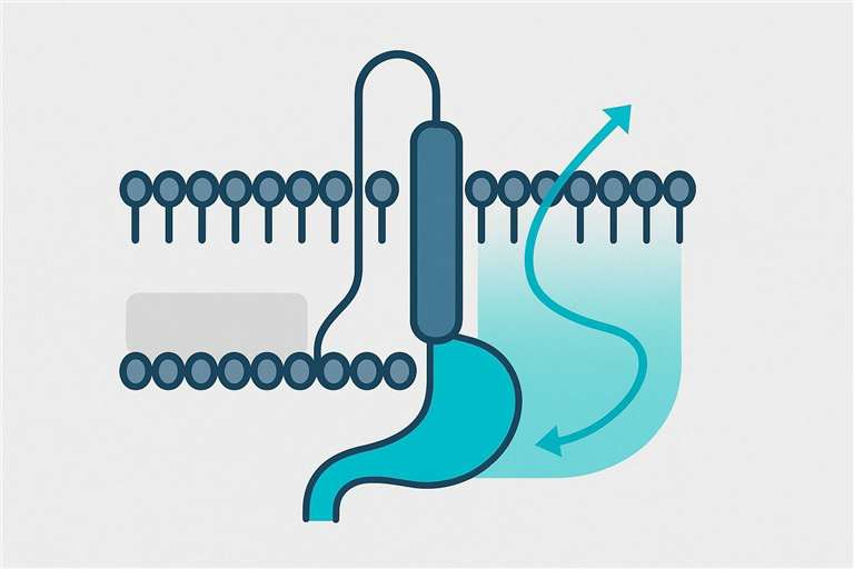 Membrane protein schematic showing why hydrophobic C-terminal tails are hard to confirm