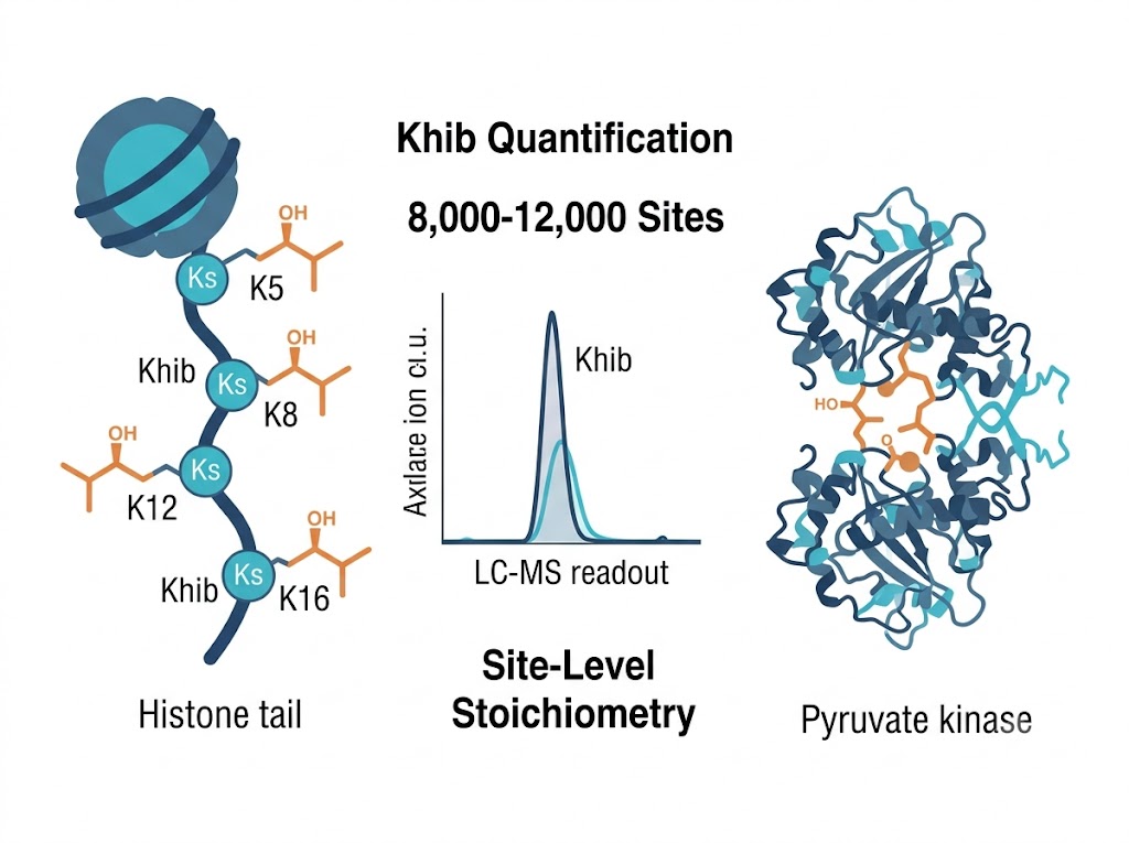 Khib on histone and metabolic enzyme with LC-MS readout