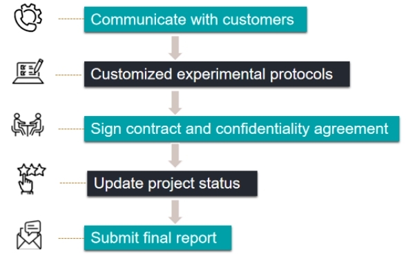 Fig. 1. Our service workflow - Creative Proteomics