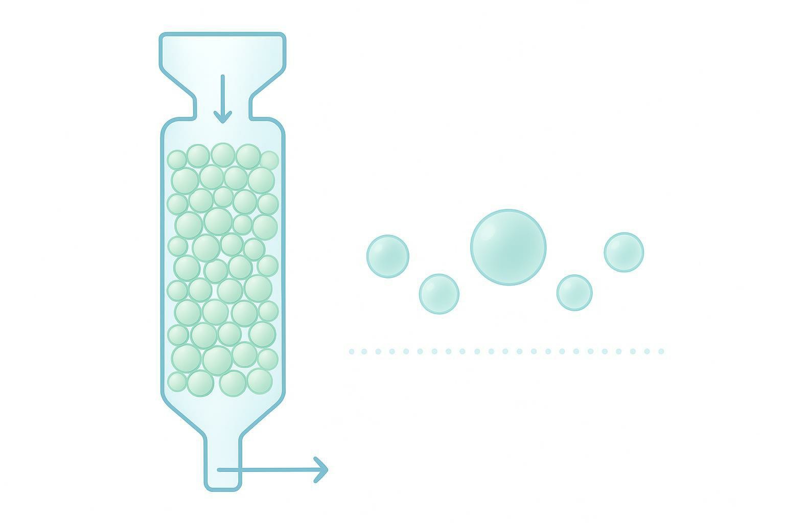 Infographic: side-by-side comparison of 35 nm vs 70 nm SEC columns showing purity, recovery, lipoprotein carryover, and typical use cases