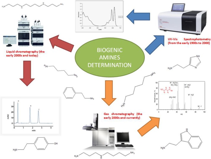 Analytical methods for the determination of biogenic amines in food products