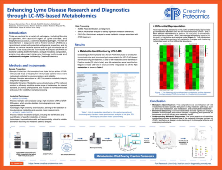 Enhancing Lyme Disease Research and Diagnostics through LC-MS-based Metabolomics